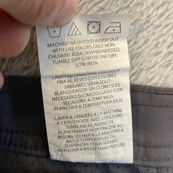 Wrangler Mens Pants 38x32 Gray Nylon & Spandex Pants With Button Closure & Side - Picture 10 of 10